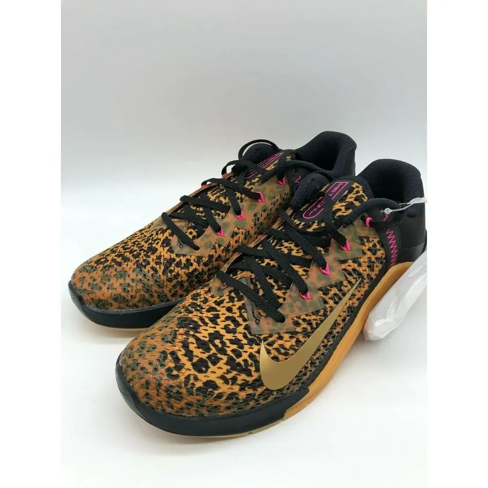 Nike Women's Metcon 6 Cheetah Pink Training Weightlifting AT3160 096 Size 12